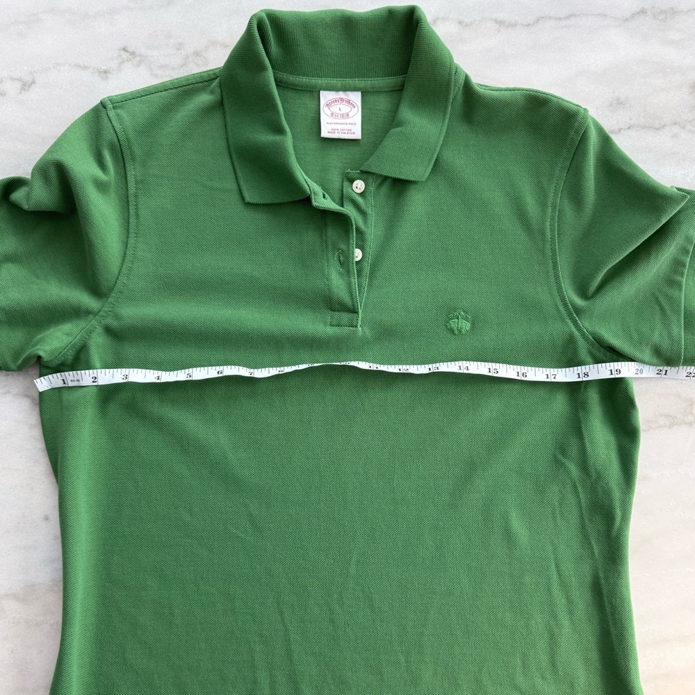 Brooks Brothers Cotton Polo Shirt Women Classic Performance Preppy Size L - Picture 6 of 8